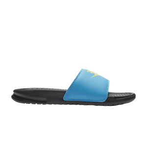 Nike Wmns JDI Benassi Slides 'Blue Fury Limelight'