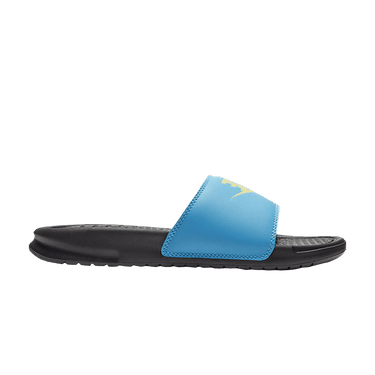 Nike Wmns JDI Benassi Slides 'Blue Fury Limelight'