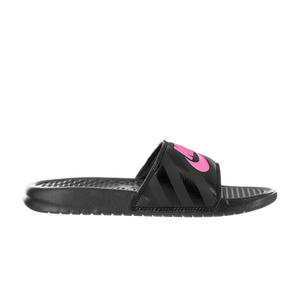Nike Wmns Benassi JDI 'Black Vivid Pink'