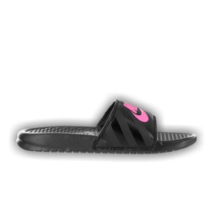 Nike Wmns Benassi JDI 'Black Vivid Pink'