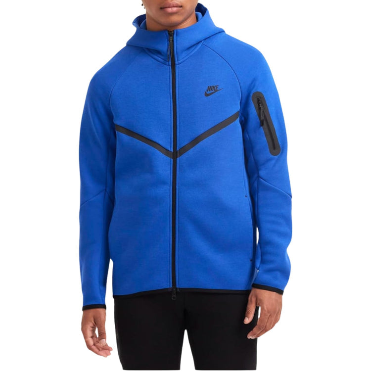Nike Tech Full Zip Windrunner Hoodie 'Game Royal/Black'