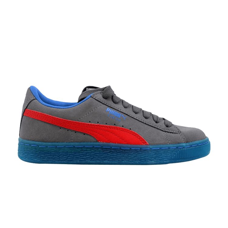 Puma Suede LFS Iced Jr 'Steel Grey Red' 363086 02