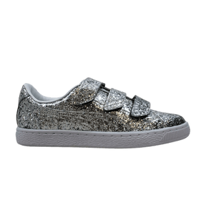 Puma Wmns Basket Strap Glitter 'Silver'