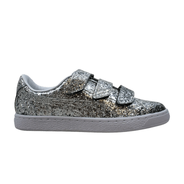 Puma Wmns Basket Strap Glitter 'Silver'