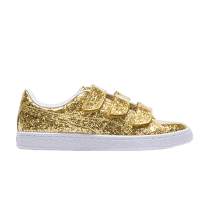 Puma Wmns Basket Strap Glitter 'Gold'