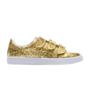 Puma Wmns Basket Strap Glitter 'Gold'