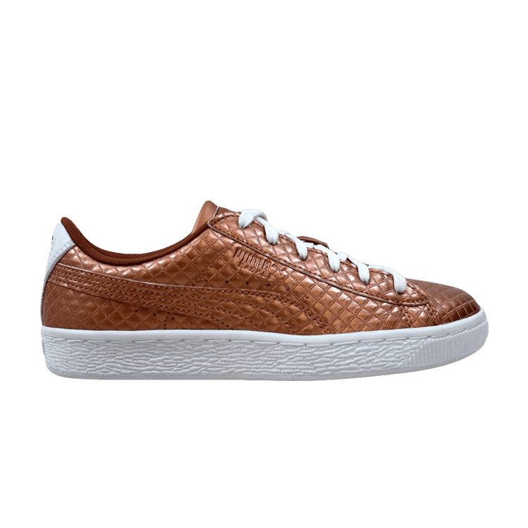 Puma Basket Metallic Emboss Jr 'Copper Rose' 365807 01