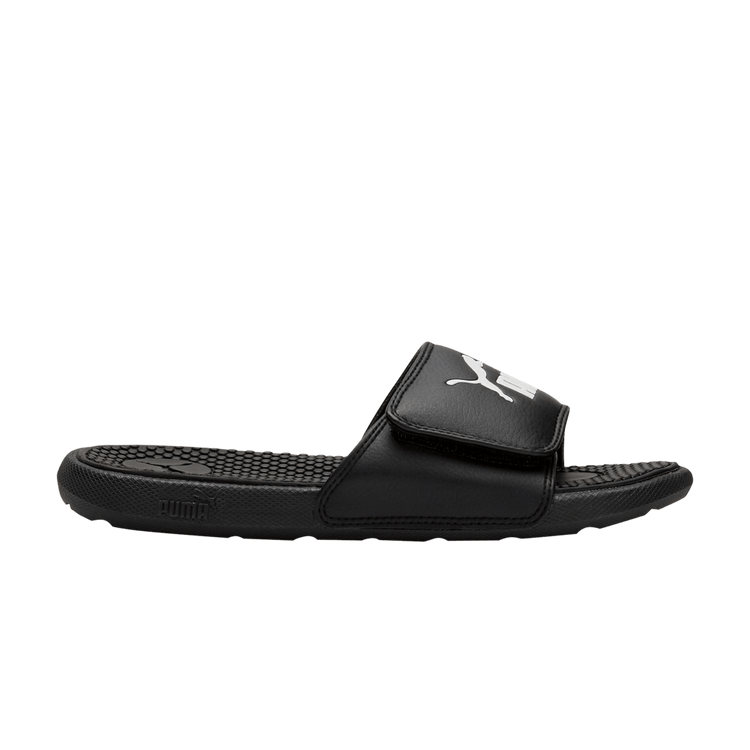 Puma Cool Cat 5 Slide Big Kid 'Black White' 371030 01