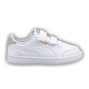 Puma Shuffle Velcro Little Kid 'White Grey Violet'