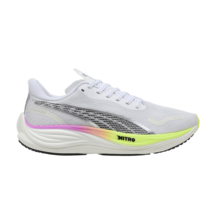 Puma Velocity Nitro 3 'White Pure Magenta Yellow Alert' 377748 19
