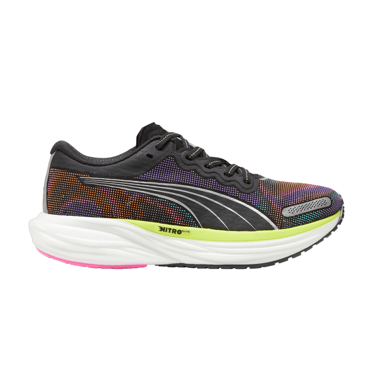 Puma Wmns Deviate Nitro 2 'Black Lime Poison Pink' 380077 01