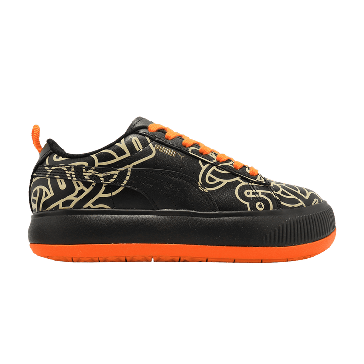 Pronounce x Puma Wmns Suede Mayu 'Black Orange' 381262 01