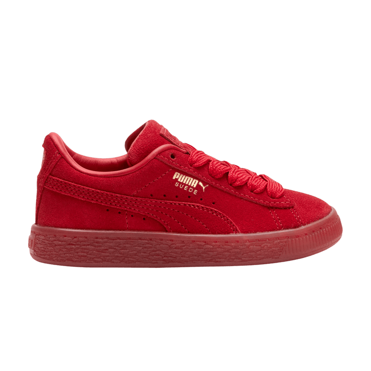 Puma Suede Classic Little Kid 'Mono Gold - Red' 381571 01