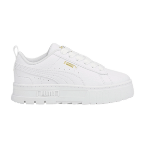 Puma Mayze Leather Little Kid 'White Team Gold'
