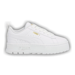 Puma Mayze Leather Little Kid 'White Team Gold'