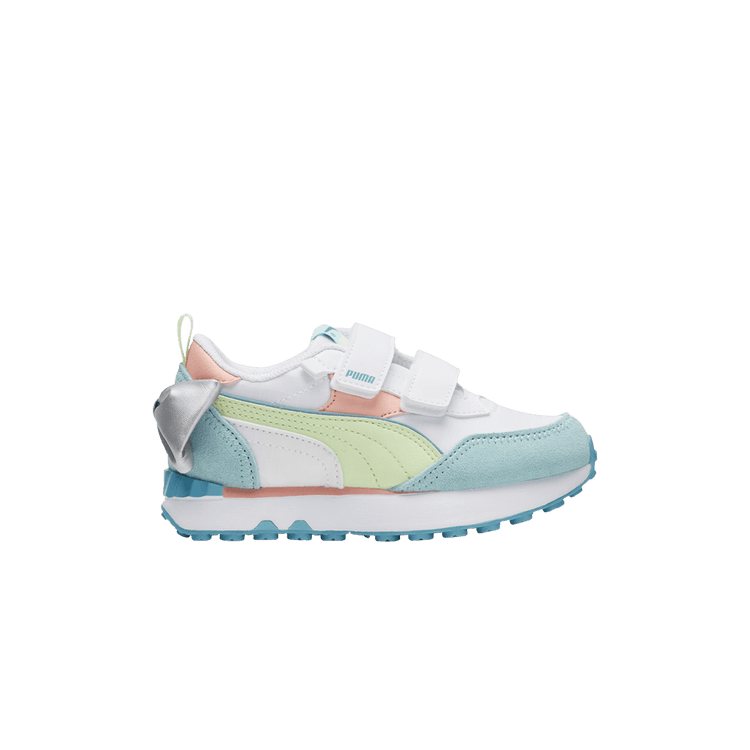 Puma Rider FV Bow Little Kid 'Pistachio Light Aqua' 387880 02