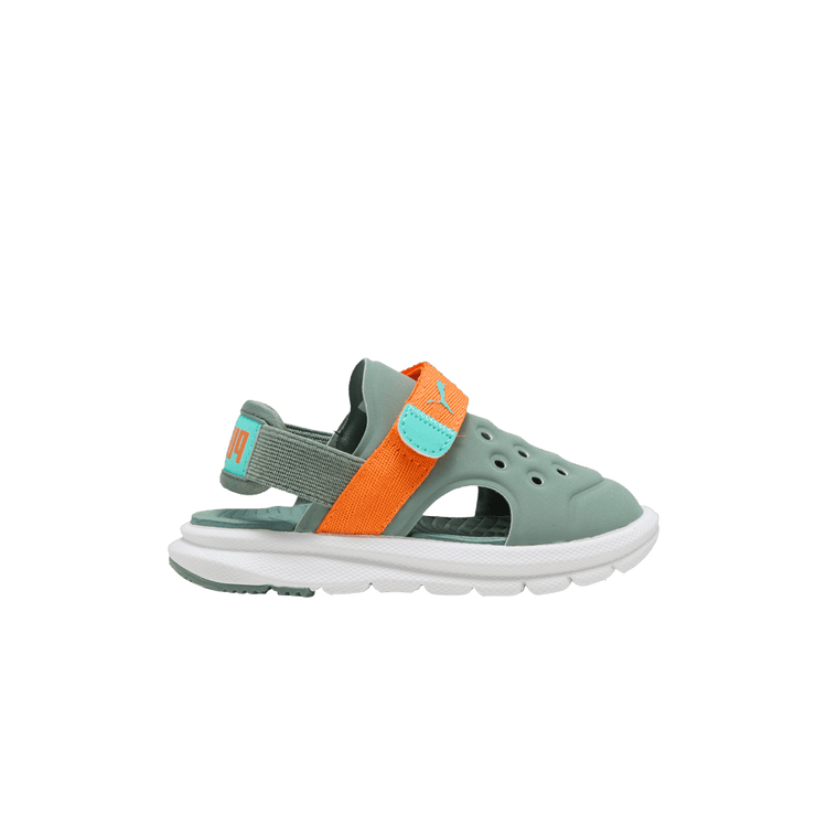 Puma Evolve AC Sandal Toddler 'Green Moon Orange Glo' 389148 15