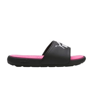 Puma Cool Cat 2.0 Slides Little Kid 'Black Knockout Pink'