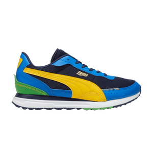 Puma Road Rider Leather 'Navy Yellow Sizzle'