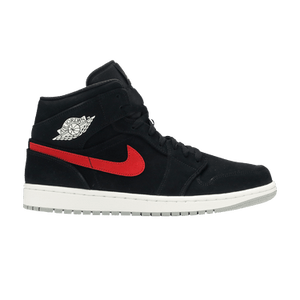 Air Jordan 1 Mid 'Multicolor Swoosh Black'