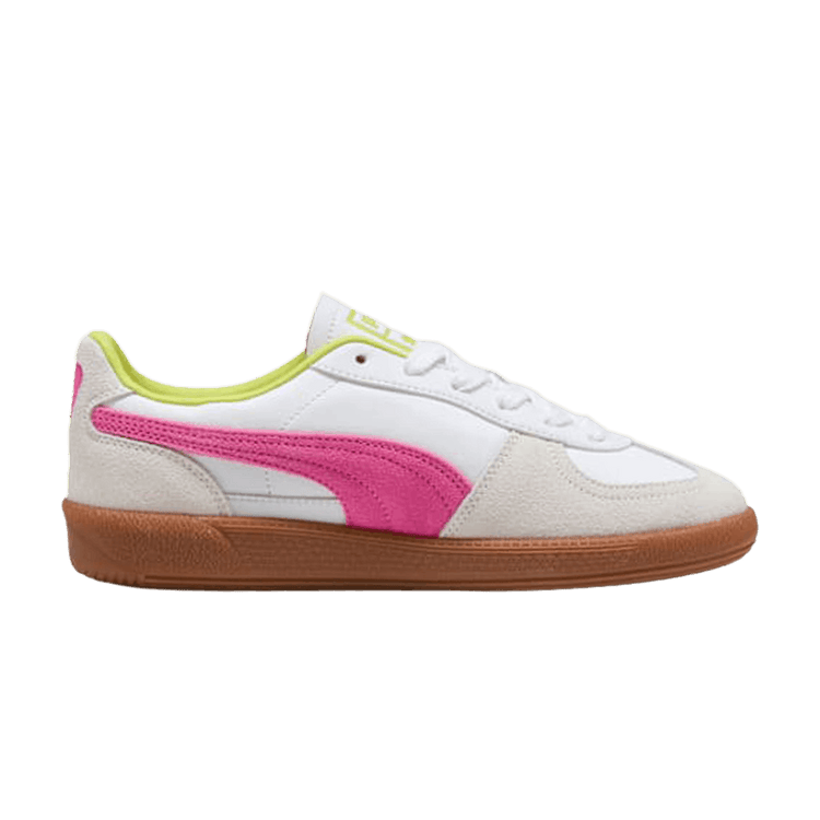 Puma Wmns Palermo Leather 'White Fluro Pink Pes' 397647 25