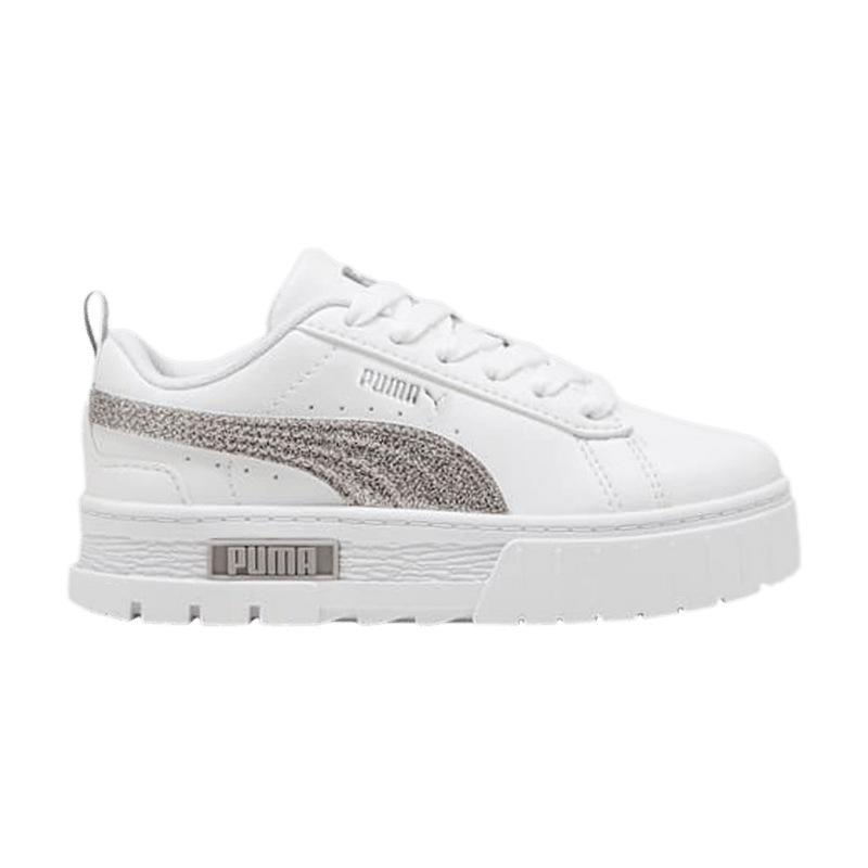 Puma Mayze Glitter Little Kid 'White/Silver' 399701 01