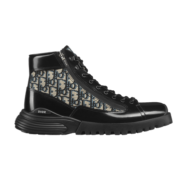 Dior Combat Ankle Boot 'Dior Oblique - Black'