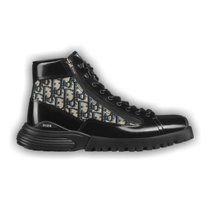 Dior Combat Ankle Boot 'Dior Oblique - Black'
