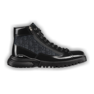 Dior Combat Ankle Boot 'Dior Oblique - Black'