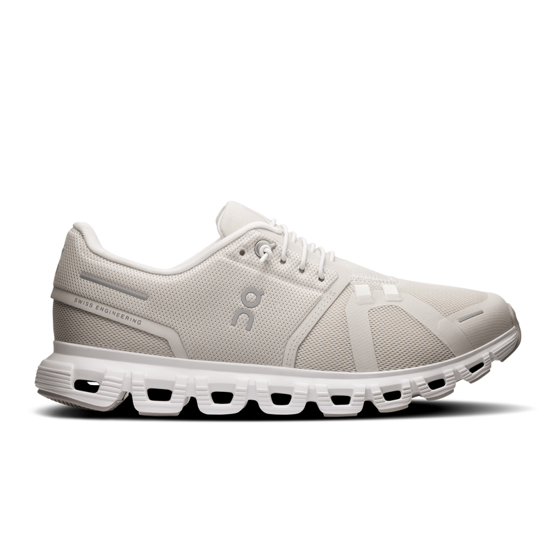 ON Wmns Cloud 6 Wide 'Pearl White'