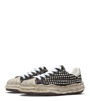 Maison Mihara Yasuhiro Blakey OG Sole Studded Canvas Low 'Black White'