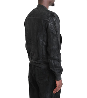 Rick Owens DRKSHDW Bauhaus Corduroy Flight Bomber 'Black'