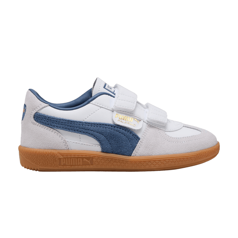 Puma Palermo Elevata Leather Little Kid 'White Dark Indigo' 402003 11