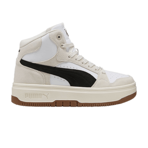 Puma Wmns Rebound Femme Mid Suede 'White Black Frosted Ivory'