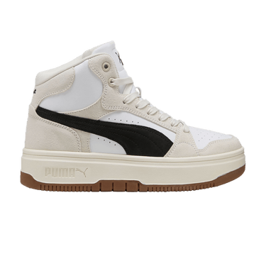 Puma Wmns Rebound Femme Mid Suede 'White Black Frosted Ivory'