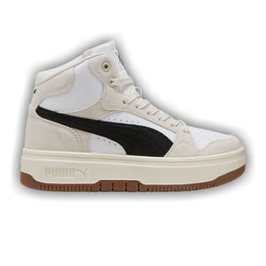 Puma Wmns Rebound Femme Mid Suede 'White Black Frosted Ivory'