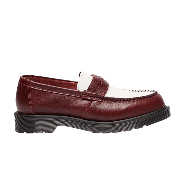 Dr. Martens Penton Two-Tone Loafer 'Burgundy White' 40635600