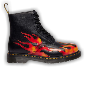 Dr. Martens 1460 Pascal Flame 'Black Vibrant Red'