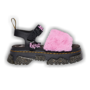 Bratz x Dr. Martens Wmns Mattison Strap Sandal 'Black Pink Fur'