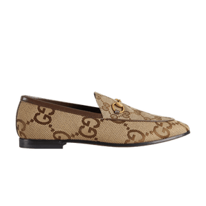 Gucci Wmns Jordaan Loafer 'Jumbo GG - Ebony Beige'