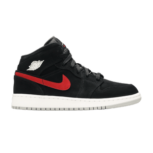 Air Jordan 1 Retro Mid GS 'Black University Red'