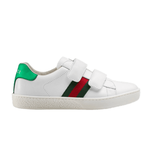 Gucci Ace Velcro Kids 'White Green Red'