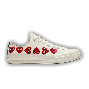 Comme des Garçons Play x Converse Chuck 70 Low Top 'Multi Heart'