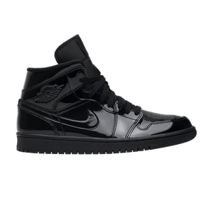 Wmns Air Jordan 1 Mid Patent SE 'Triple Black'