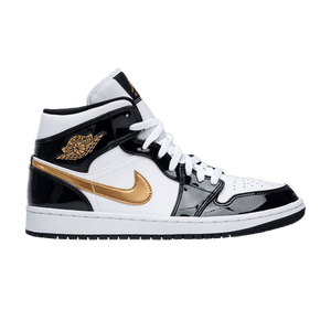 Air Jordan 1 Mid Patent SE 'Black Gold'