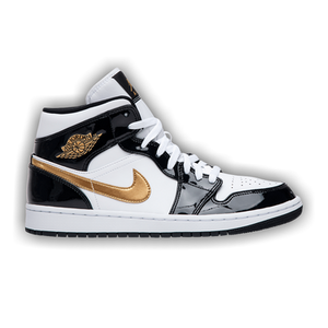 Air Jordan 1 Mid Patent SE 'Black Gold'