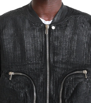 Rick Owens DRKSHDW Bauhaus Corduroy Flight Bomber 'Black'