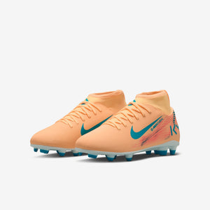 Kylian Mbappé x Nike Jr. Mercurial Superfly 10 GS 'Melon Tint/Igloo/Neo Turquoise'