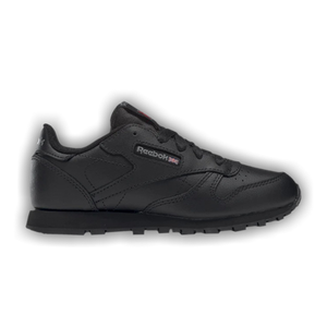 Reebok Classic Leather Little Kid 'Triple Black'