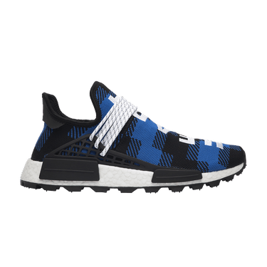 Pharrell x Billionaire Boys Club x adidas NMD Human Race Trail 'Blue Plaid'